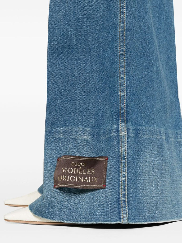 Blue Flared Jeans