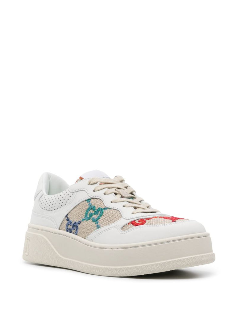 White Gg Low-top Sneakers