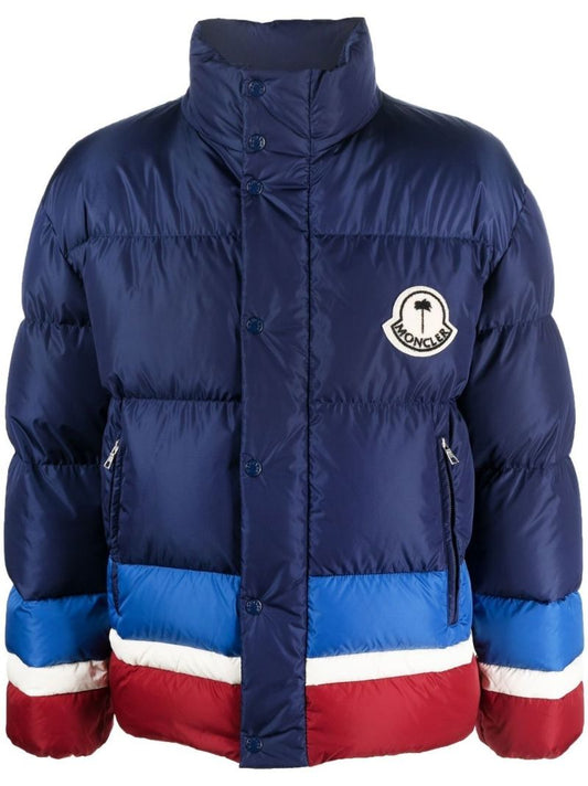 Blue Logo-print Padded Jacket
