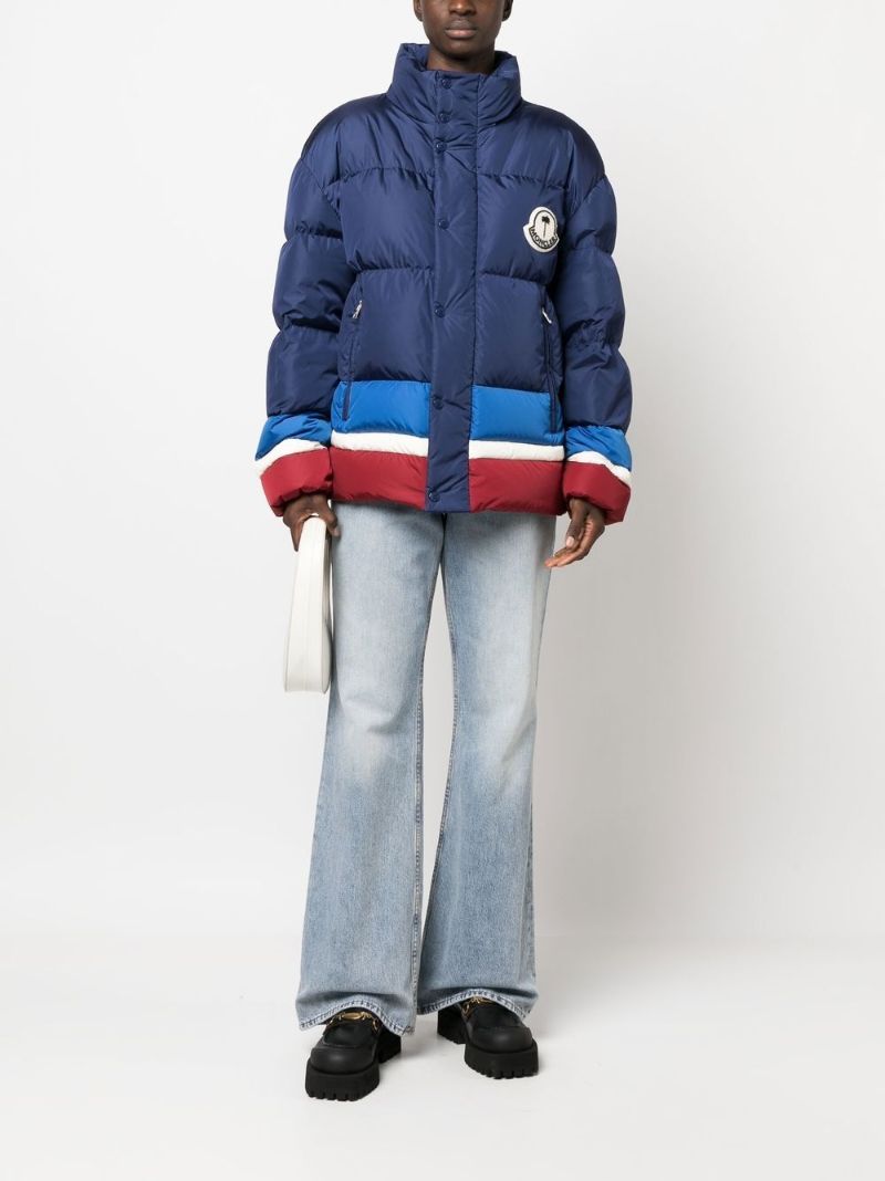 Blue Logo-print Padded Jacket