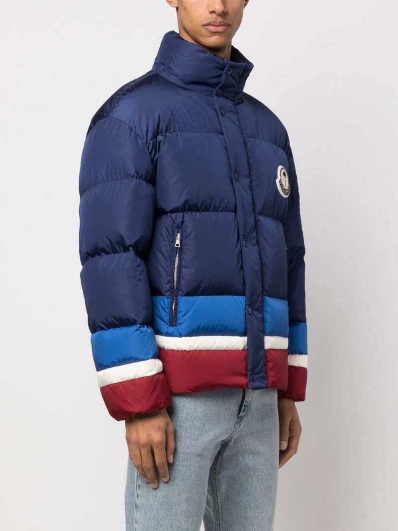 Blue Logo-print Padded Jacket