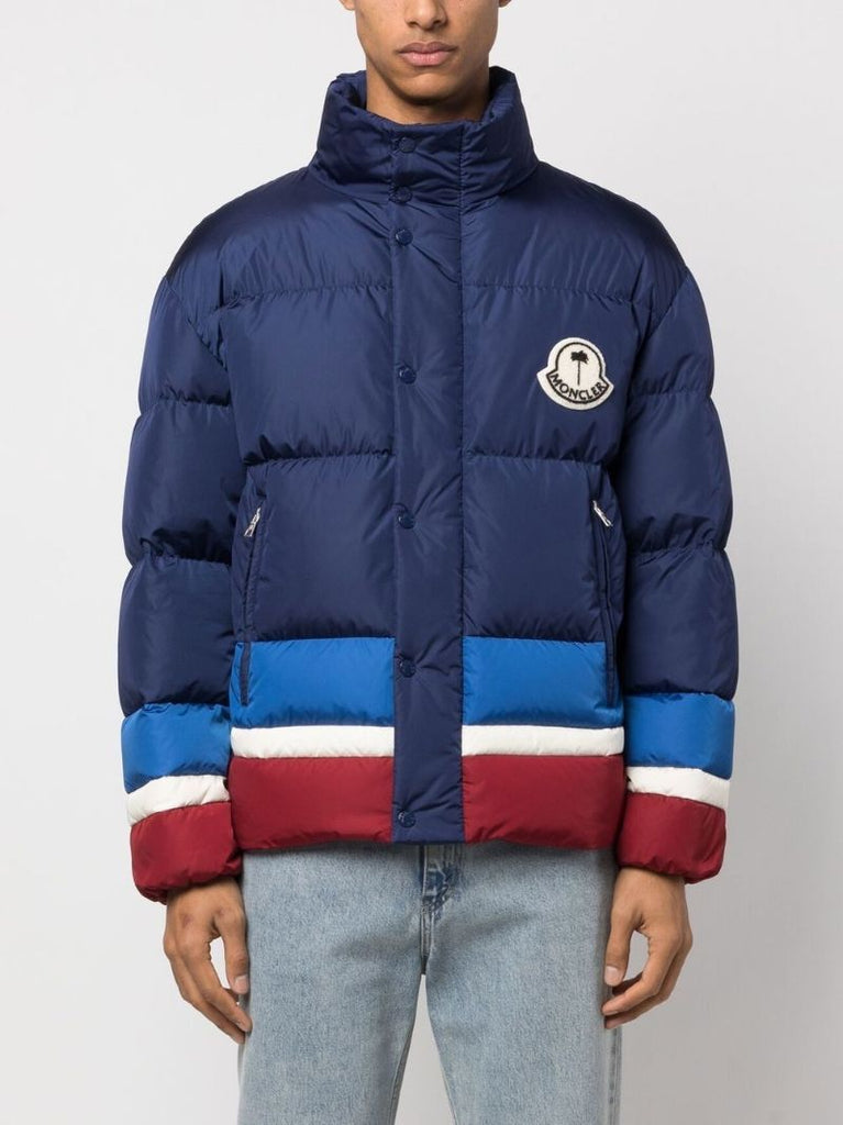 Blue Logo-print Padded Jacket