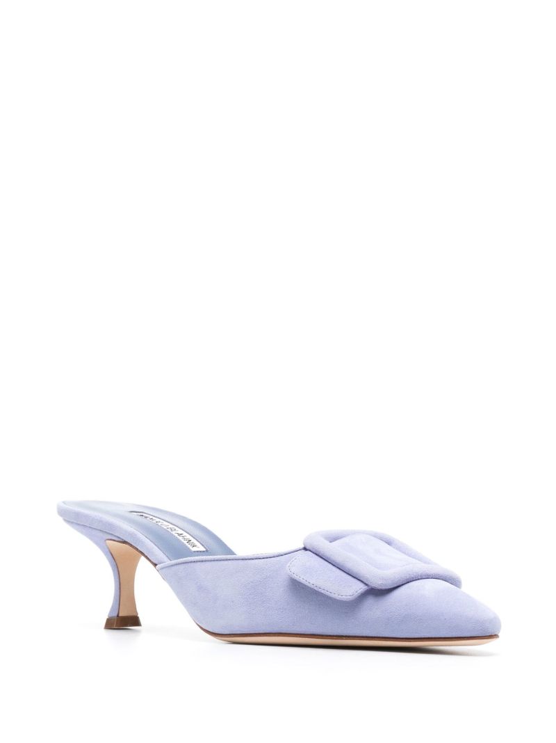 Blue Maysale 50 Leather Mules