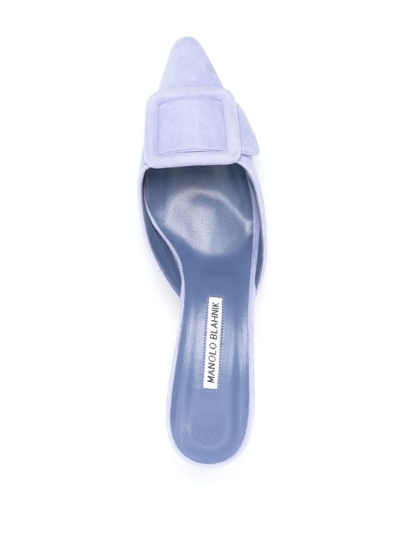 Blue Maysale 50 Leather Mules