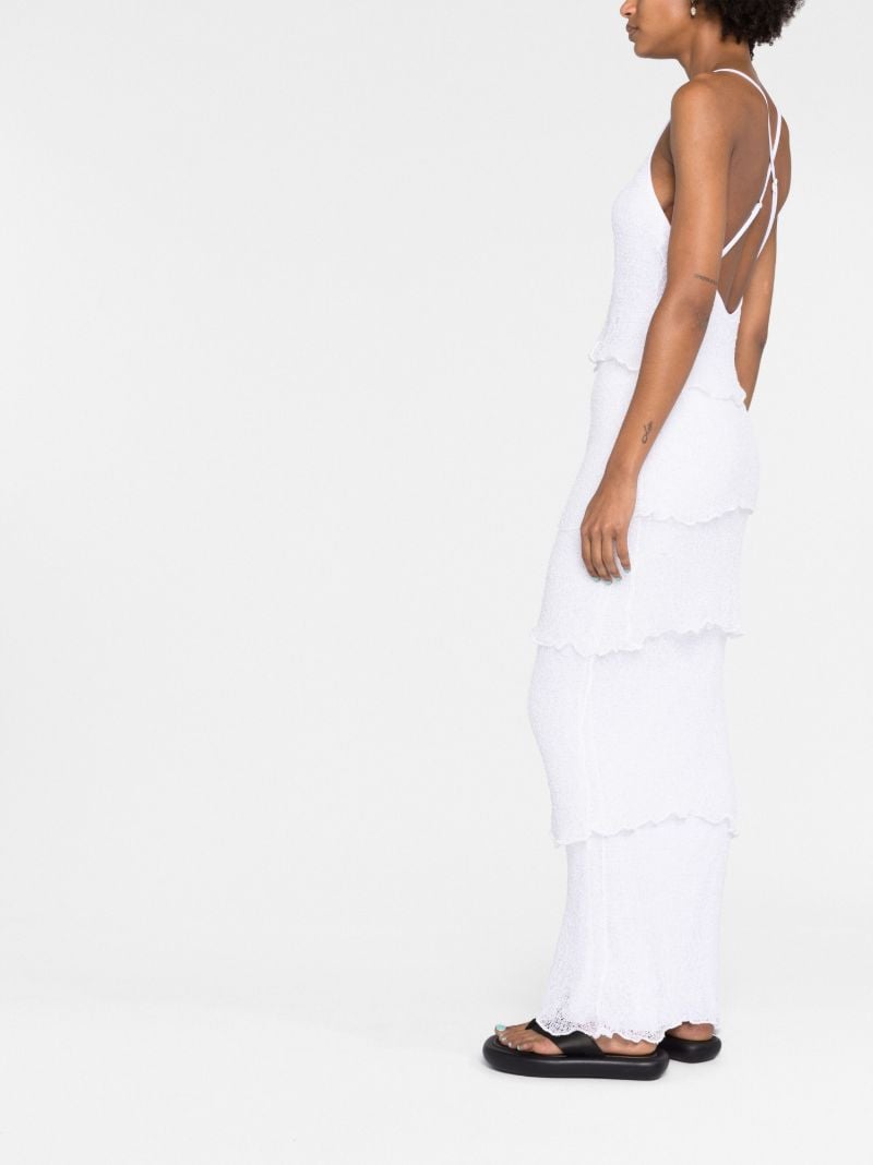 White Greta Tiered Dress