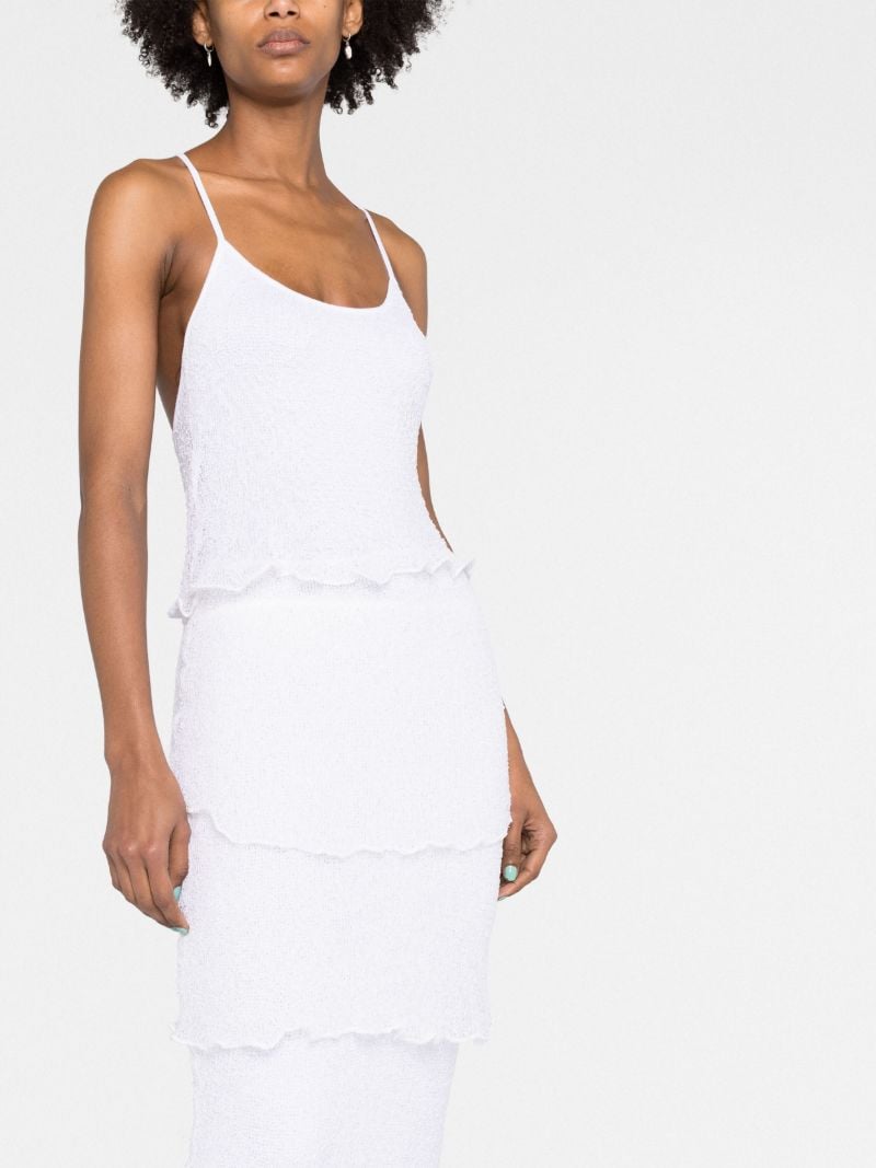 White Greta Tiered Dress