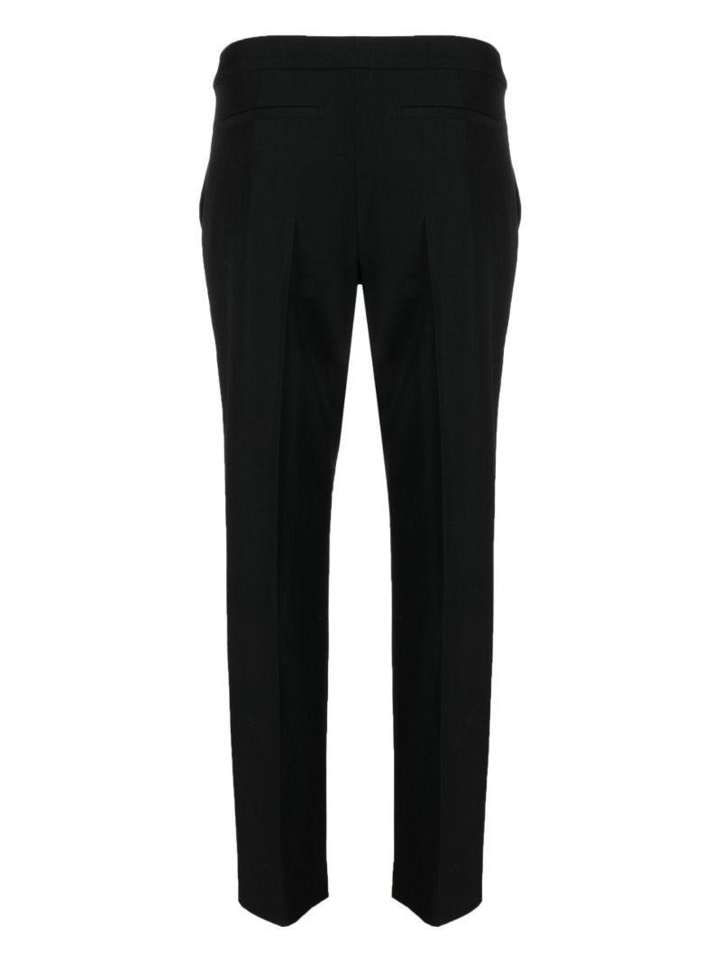 Black Mid-rise Tailored Trousers