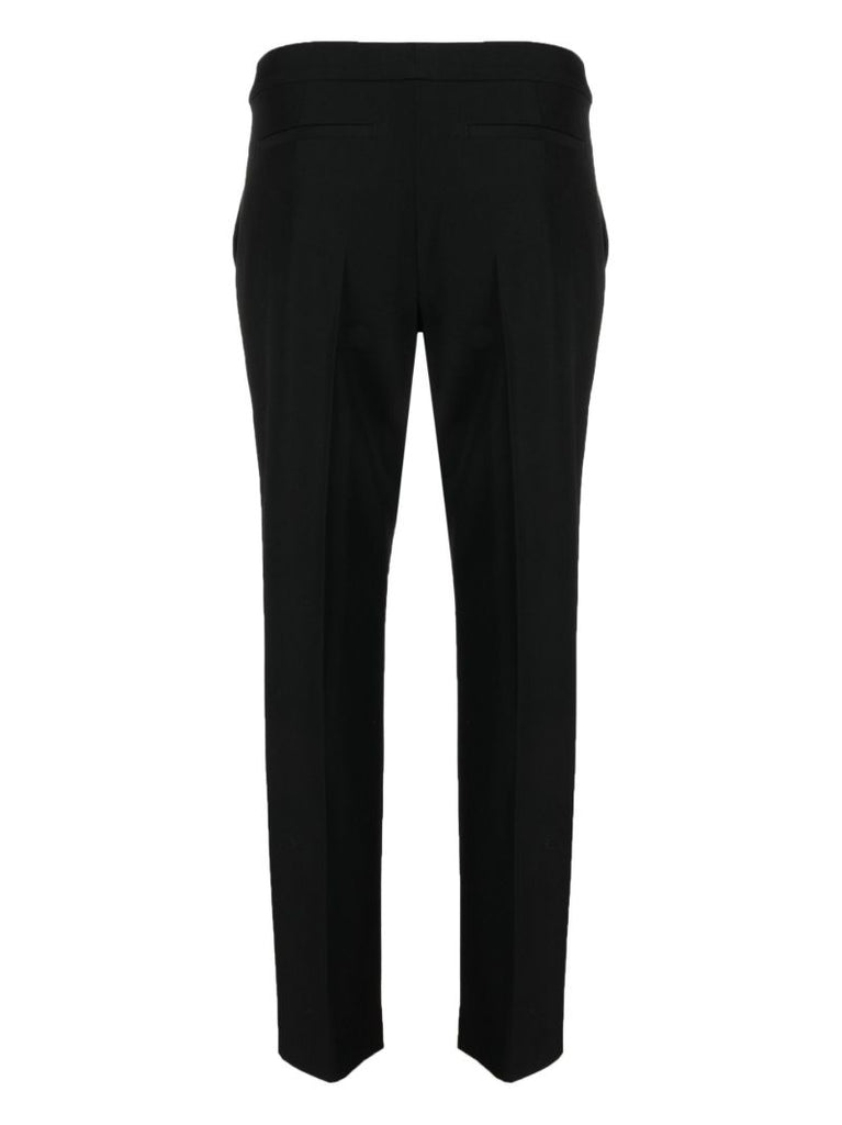 Black Mid-rise Tailored Trousers