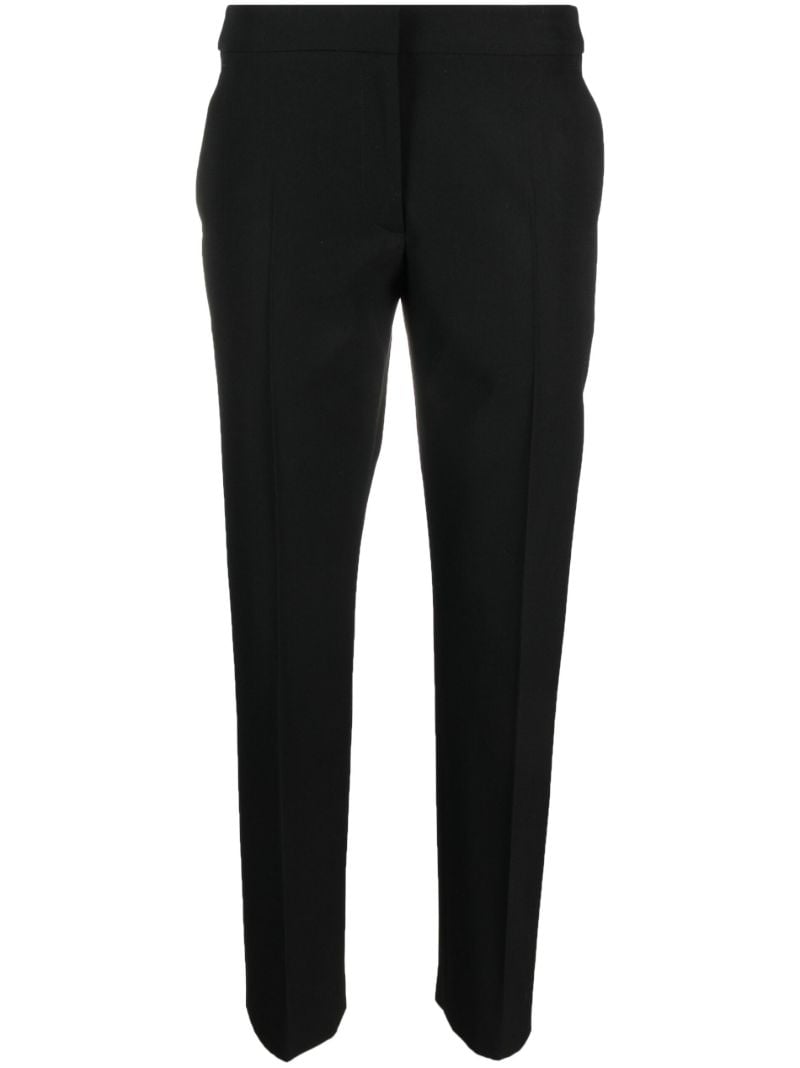 Black Mid-rise Tailored Trousers