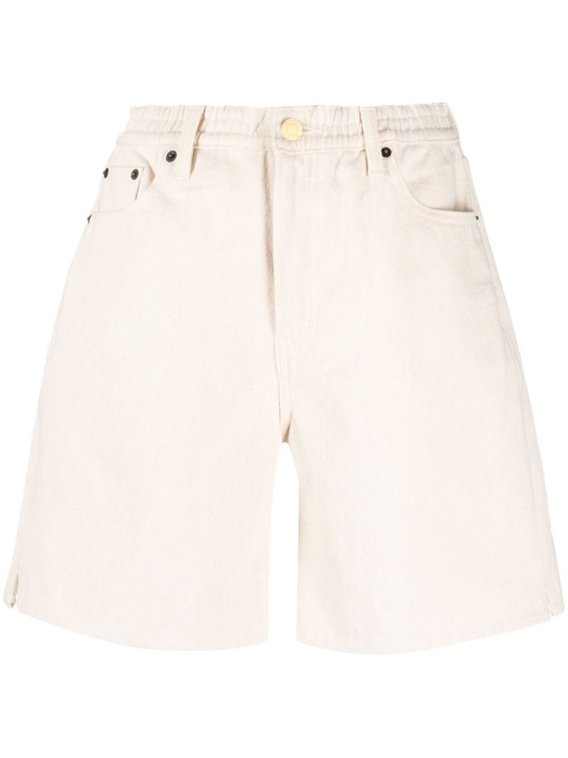 White Lola Denim Shorts