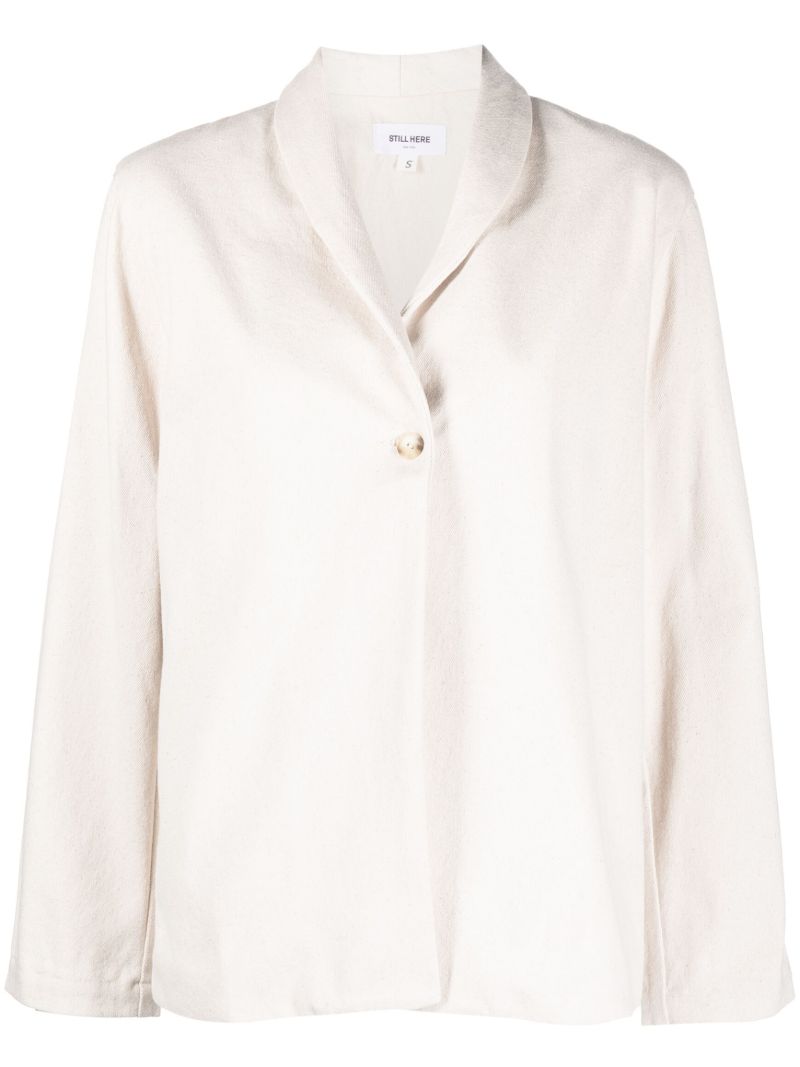 White Single Breasted Jacket