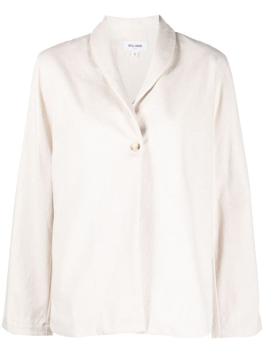 White Single Breasted Jacket