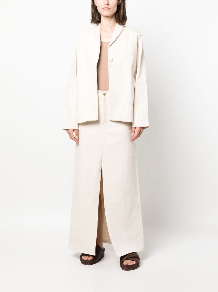 White Single Breasted Jacket