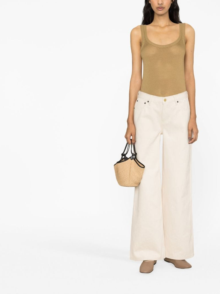 Neutral Rainbow Walker Wide-leg Jeans