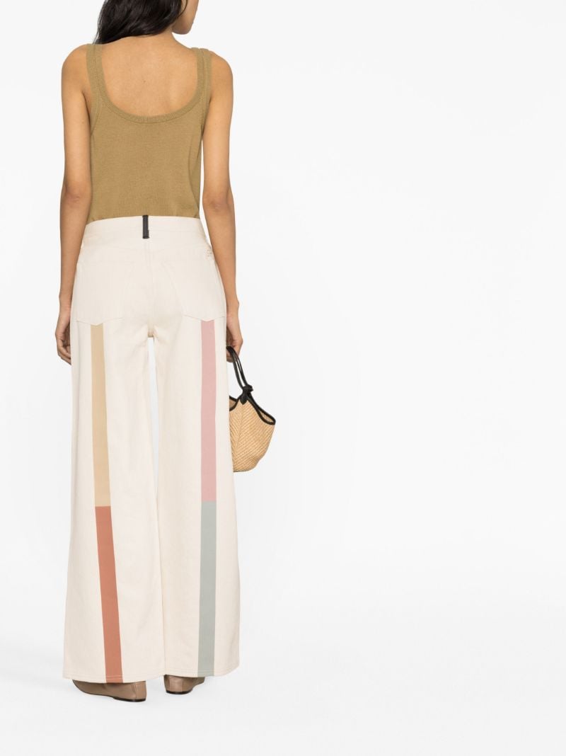 Neutral Rainbow Walker Wide-leg Jeans