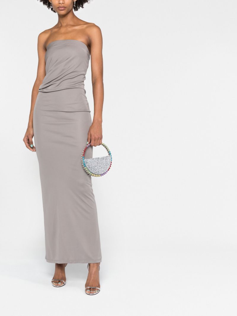 Silver Eternity Glitter Clutch Bag