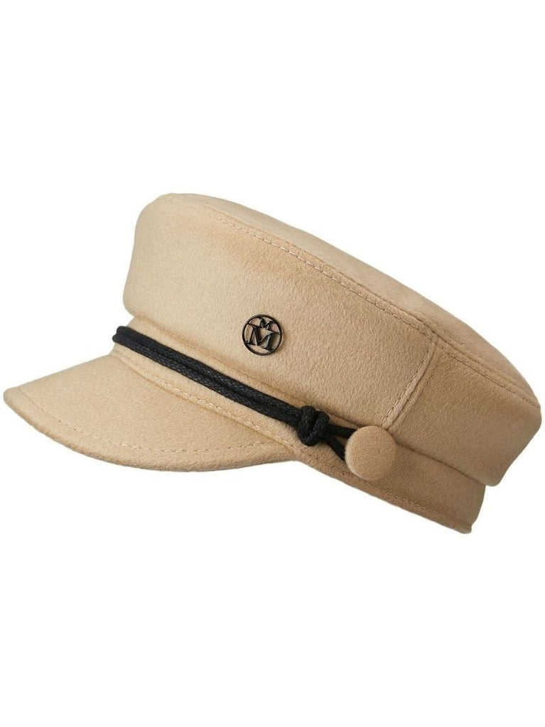 Neutral Abby Felted Baker Boy Hat