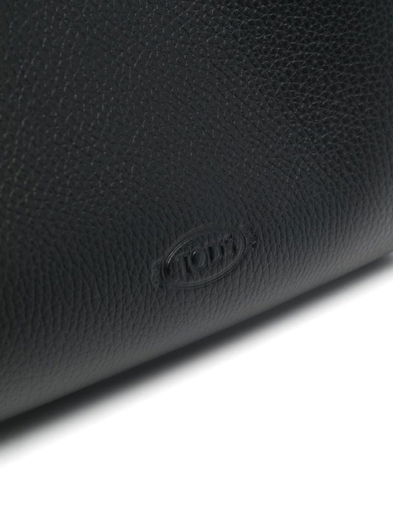 Black Leather Tote Bag