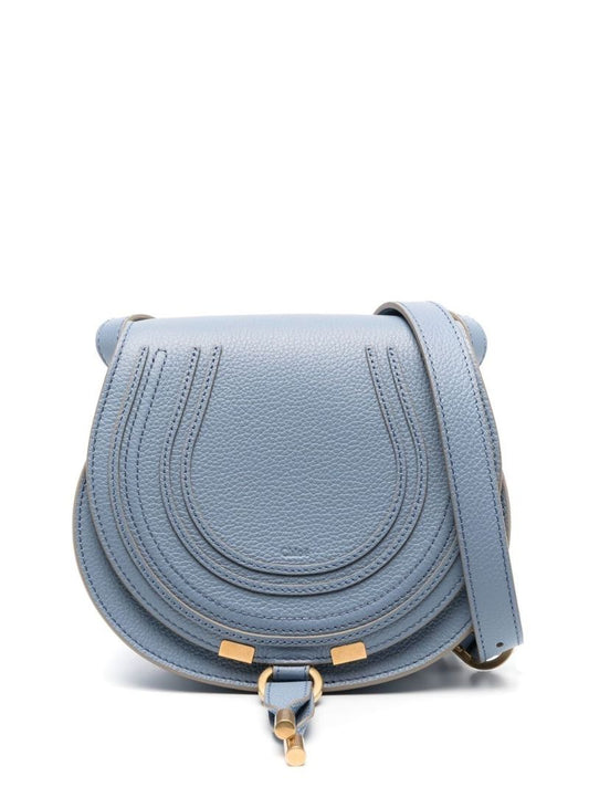 Blue Marcie Small Leather Cross Body Bag