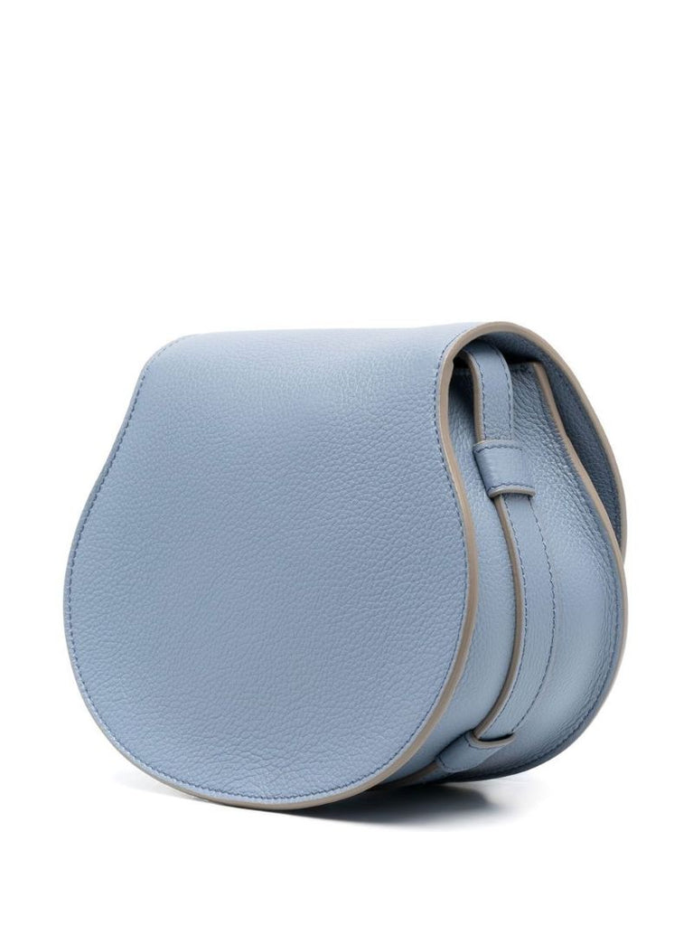 Blue Marcie Small Leather Cross Body Bag