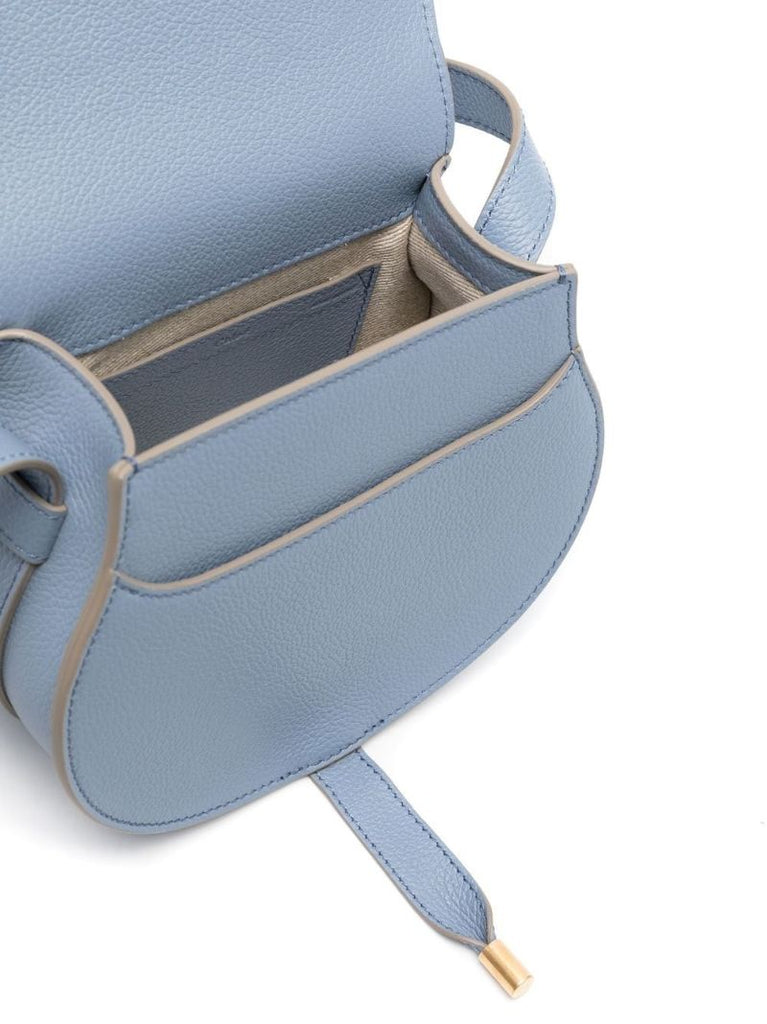 Blue Marcie Small Leather Cross Body Bag