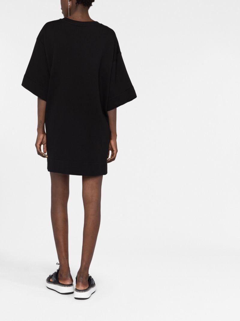 Black Jewel Cotton T-shirt Dress