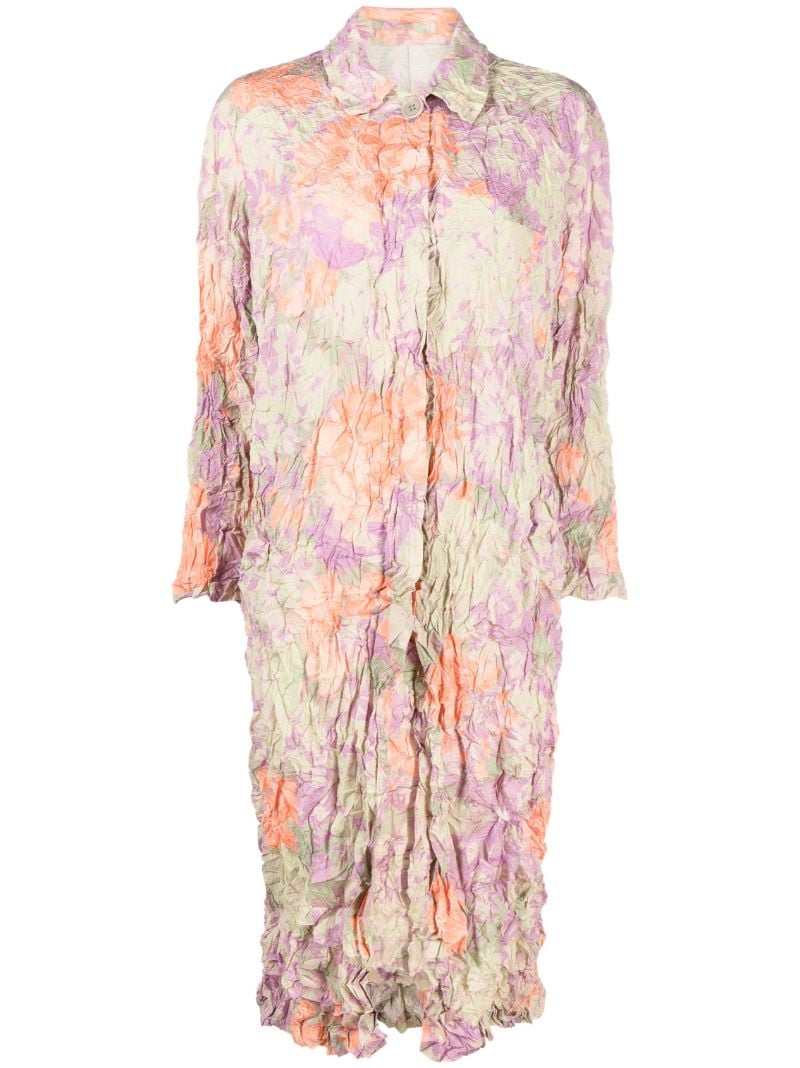 Orange Raltonas Crushed Floral Coat