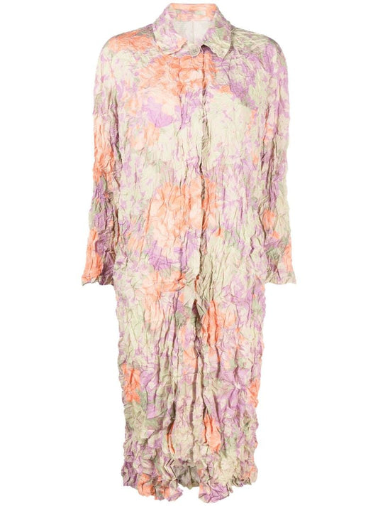Orange Raltonas Crushed Floral Coat