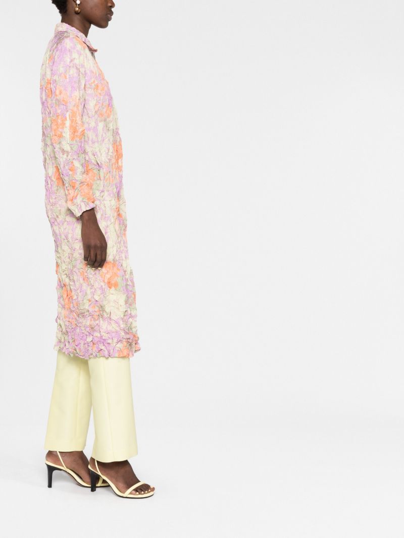 Orange Raltonas Crushed Floral Coat