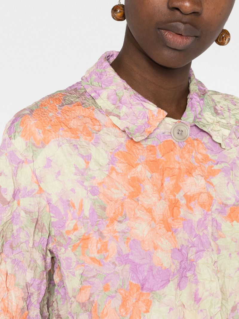Orange Raltonas Crushed Floral Coat