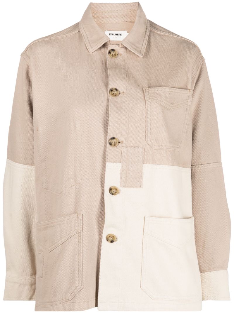 Neutral Cotton Chore Jacket