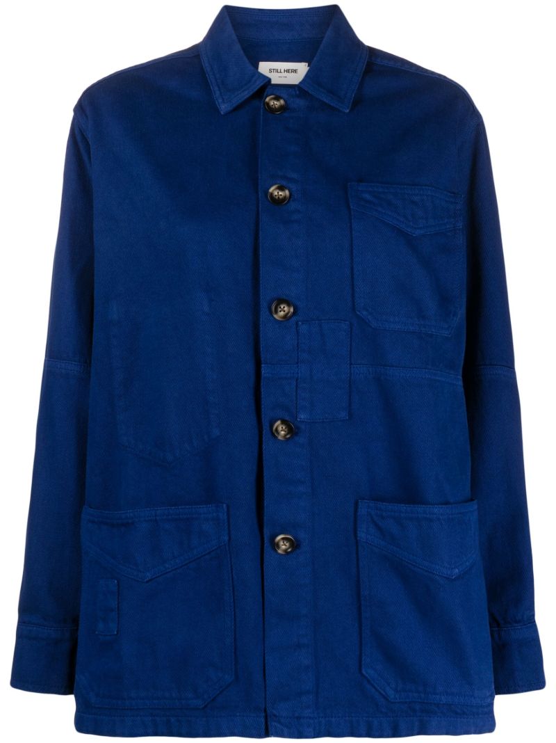 Blue Cotton Chore Jacket