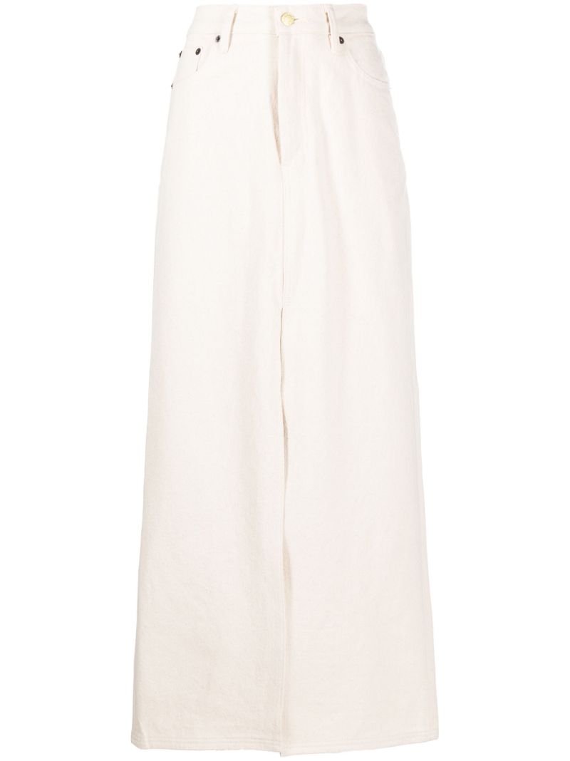White High Waisted Skirt