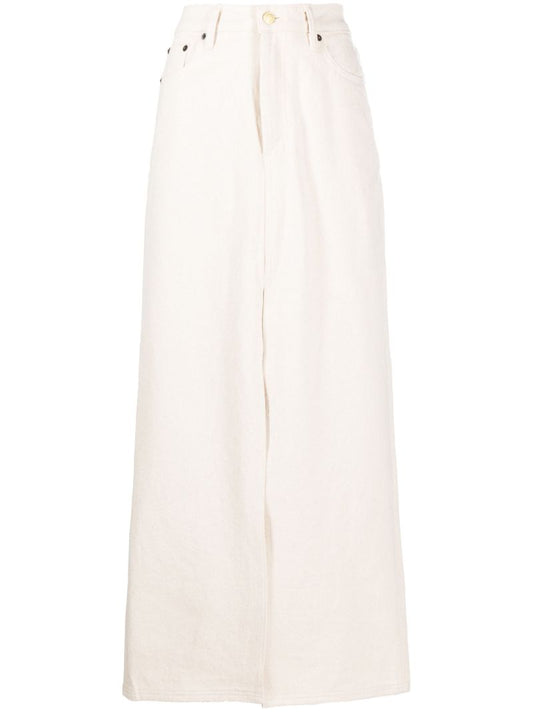 White High Waisted Skirt