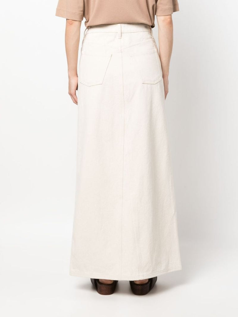 White High Waisted Skirt