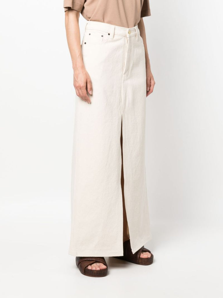 White High Waisted Skirt