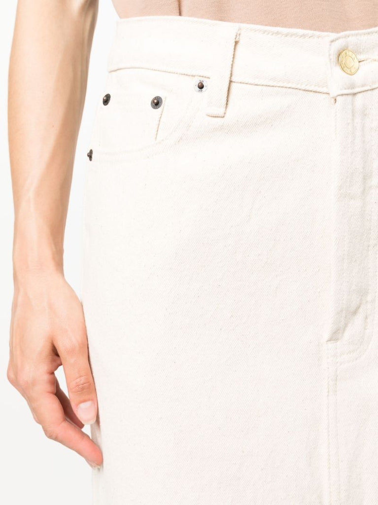 White High Waisted Skirt