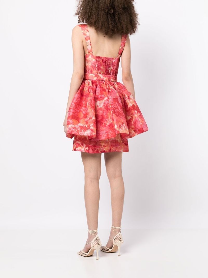 Pink High Tide Floral Print Mini Dress