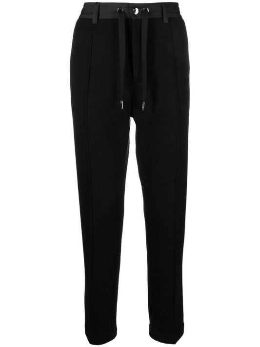 Black Drawstring Waist Trousers