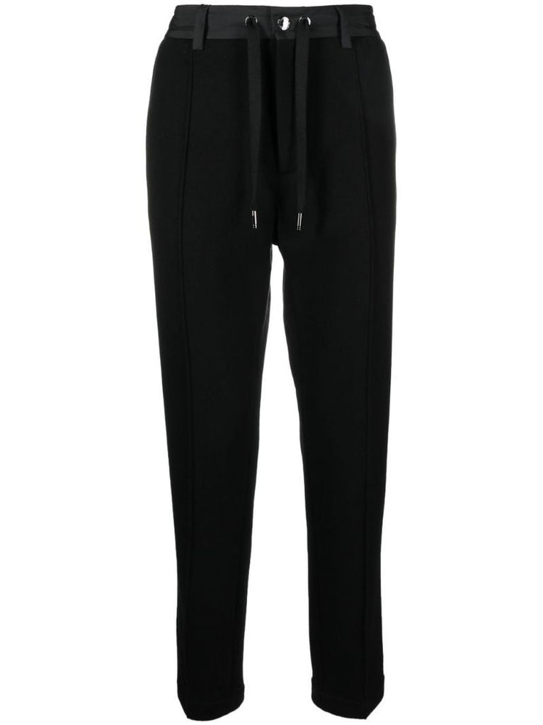 Black Drawstring Waist Trousers