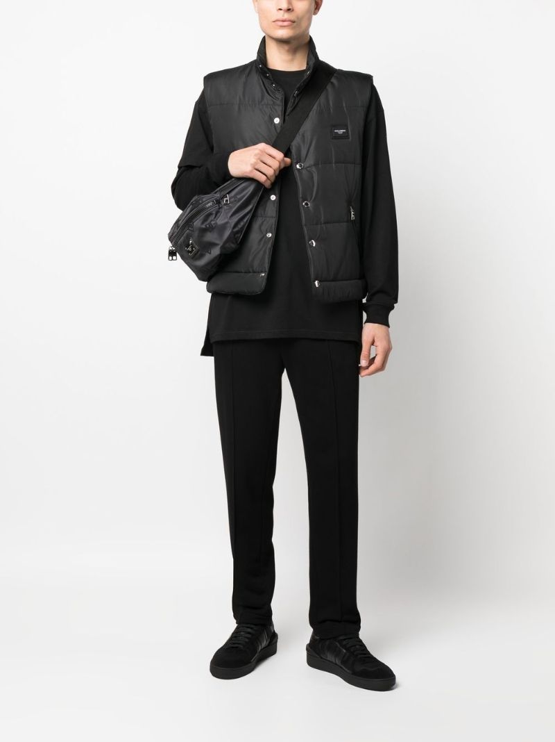 Black Drawstring Waist Trousers