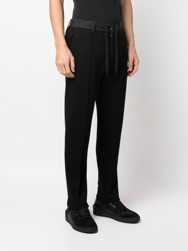 Black Drawstring Waist Trousers