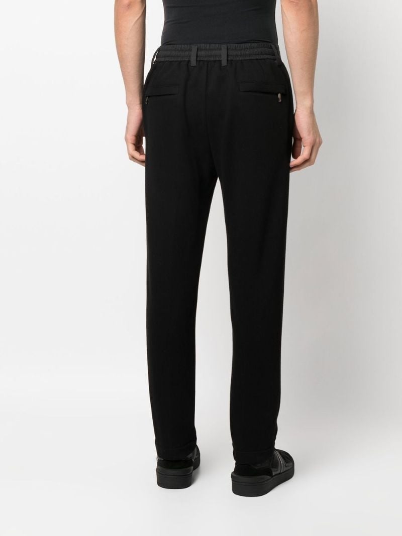 Black Drawstring Waist Trousers