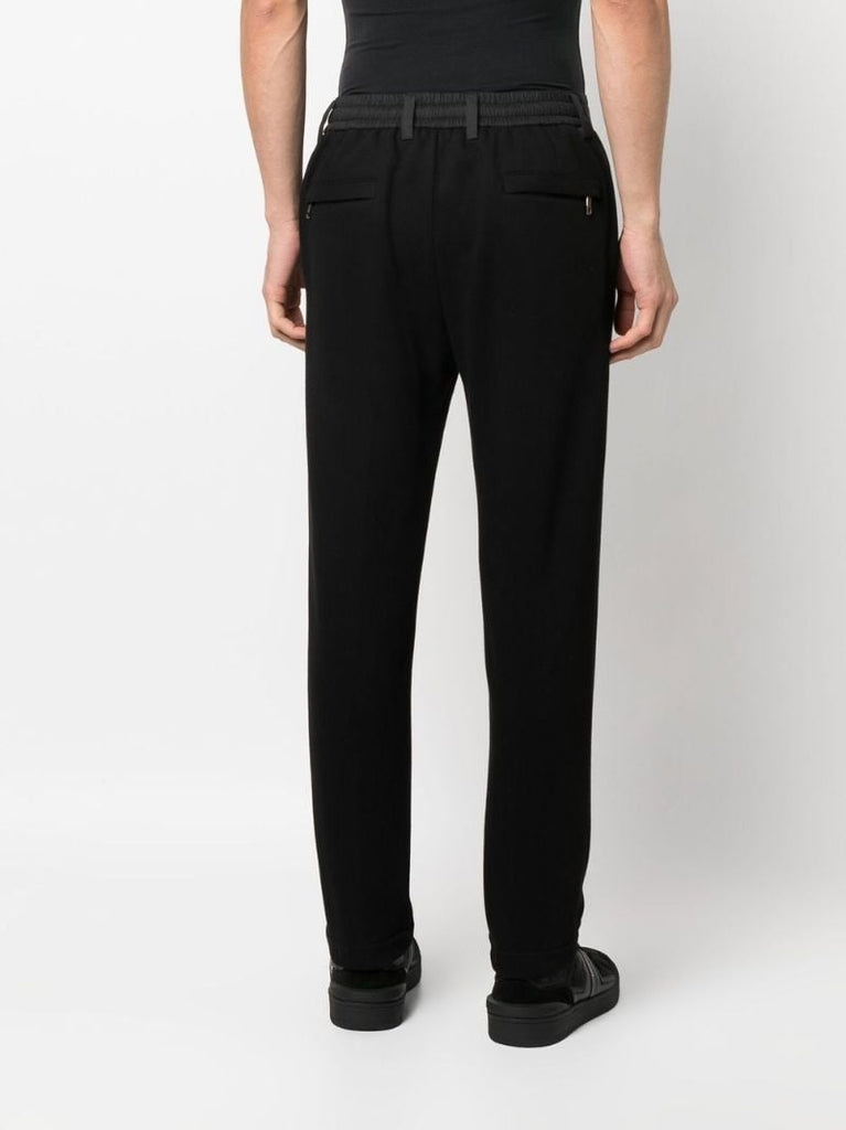 Black Drawstring Waist Trousers