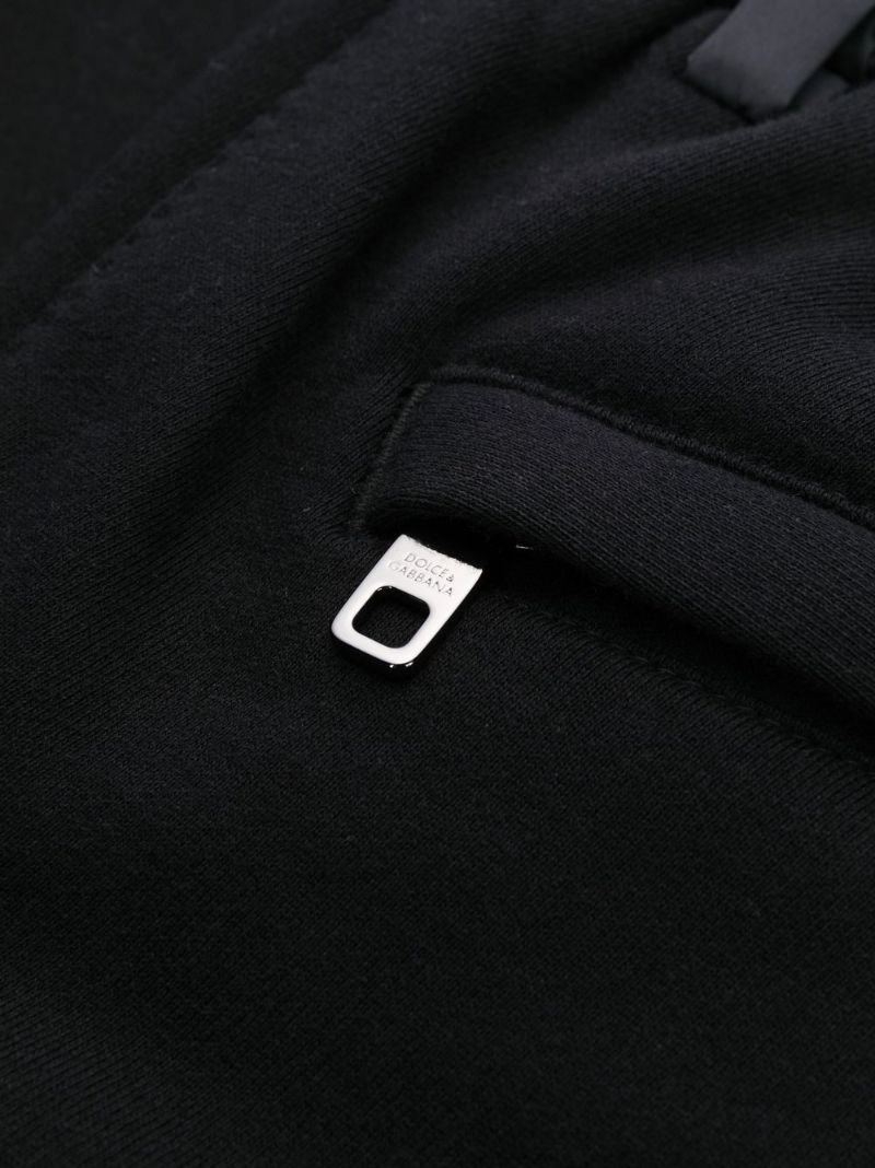 Black Drawstring Waist Trousers