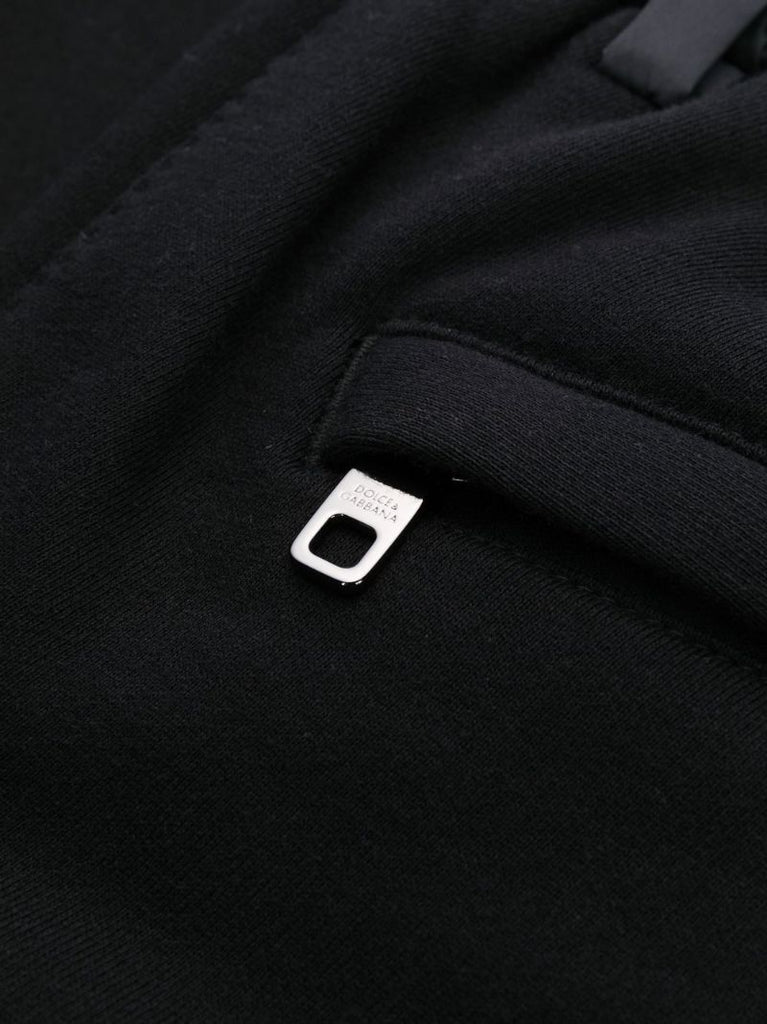 Black Drawstring Waist Trousers