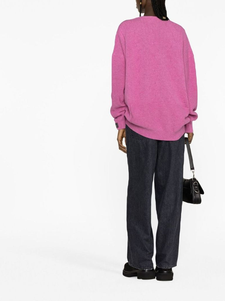 Pink Altered Reality Wool Sweater
