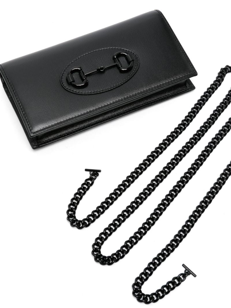 Black Horsebit 1955 Chain Wallet