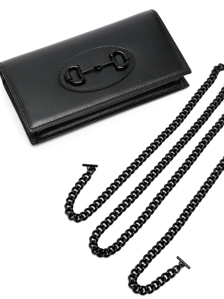 Black Horsebit 1955 Chain Wallet