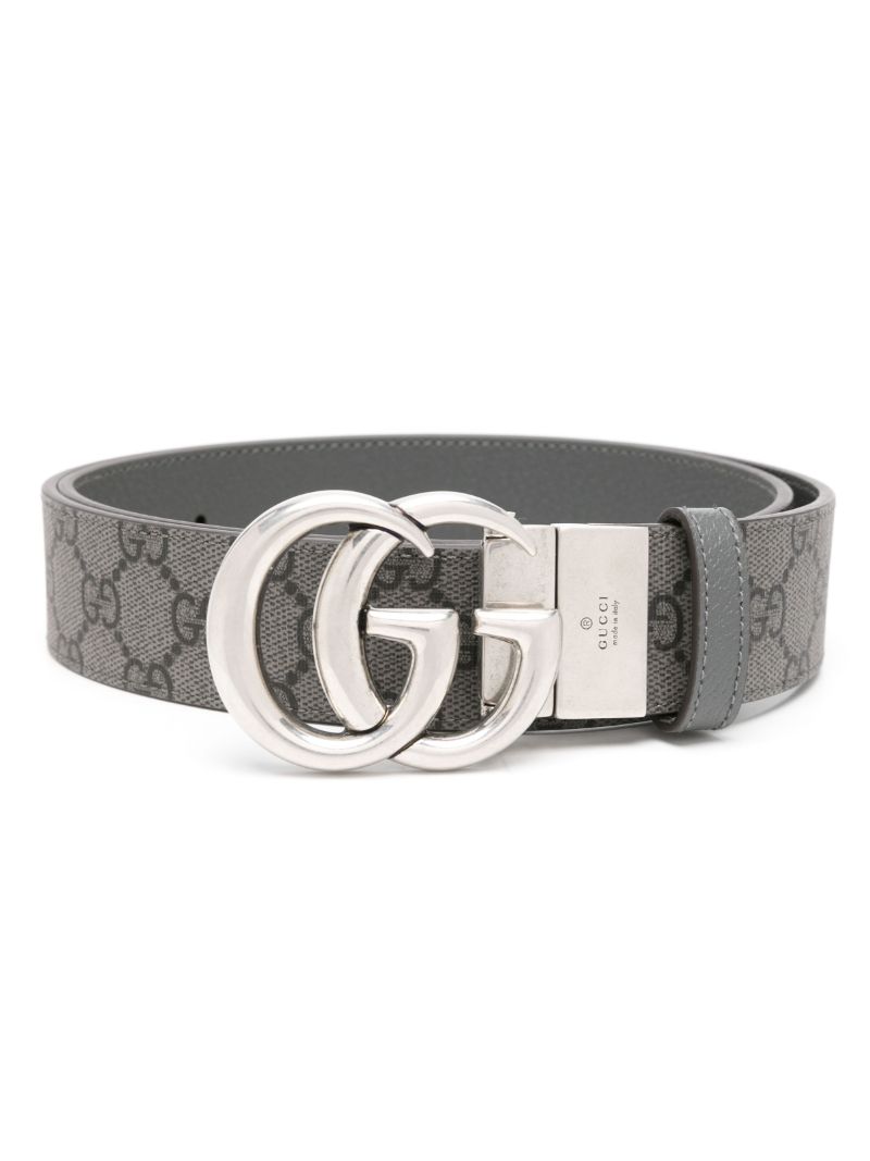 Grey Gg Marmont Reversible Belt